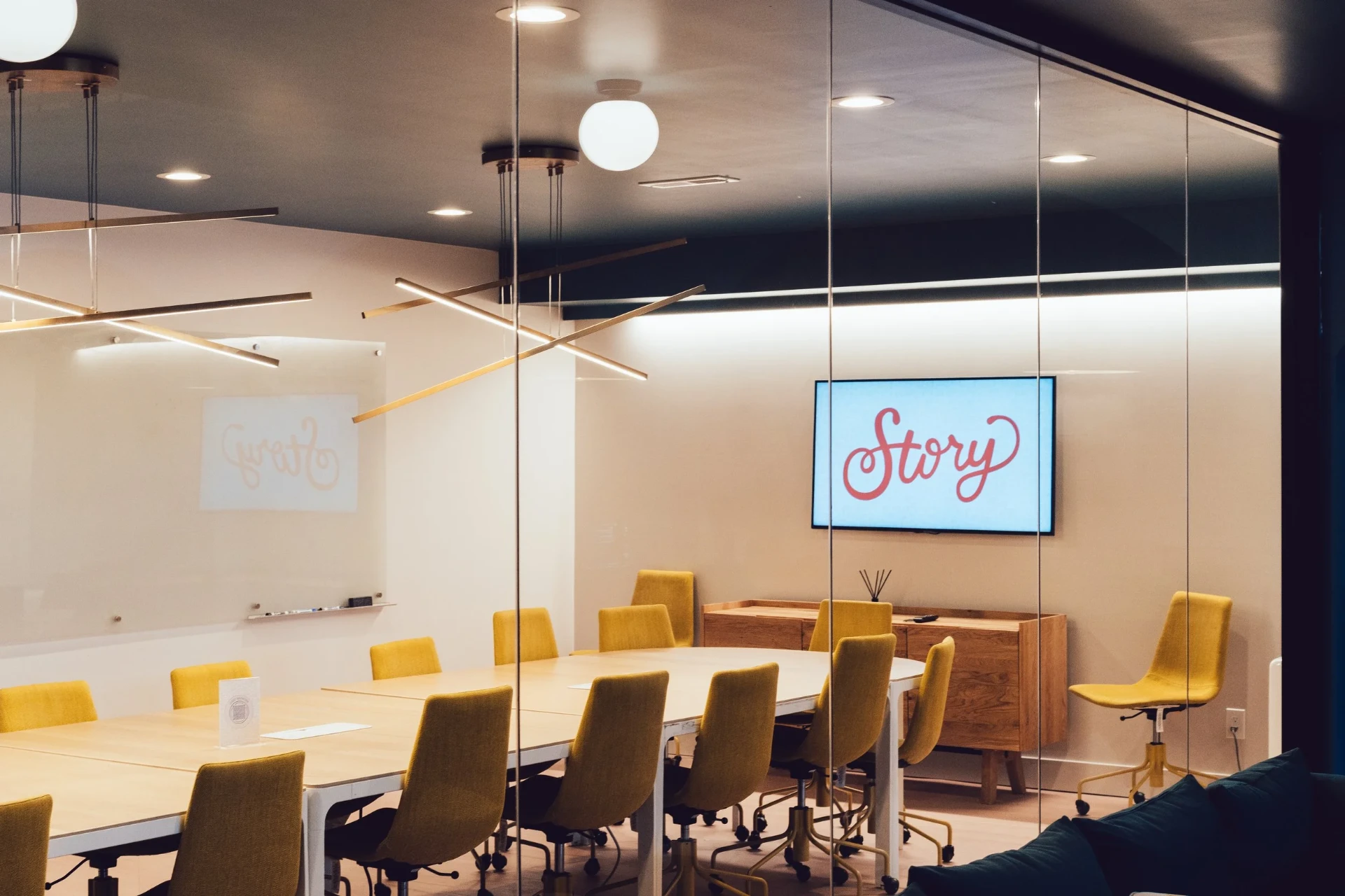 Conference Room B at Story Louisville — the room we're meeting in